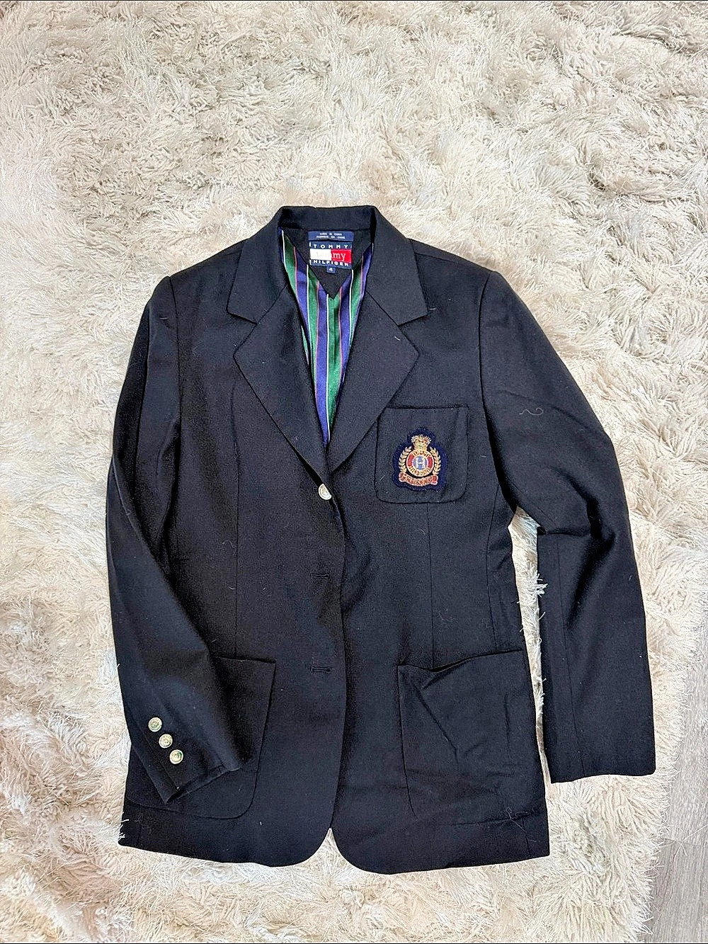 Tommy Hilfiger Crest Blazer navy Size 4